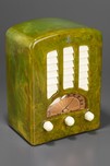 Highly Marbleized Green Emerson BT-245 ’Tombstone’ Catalin Radio